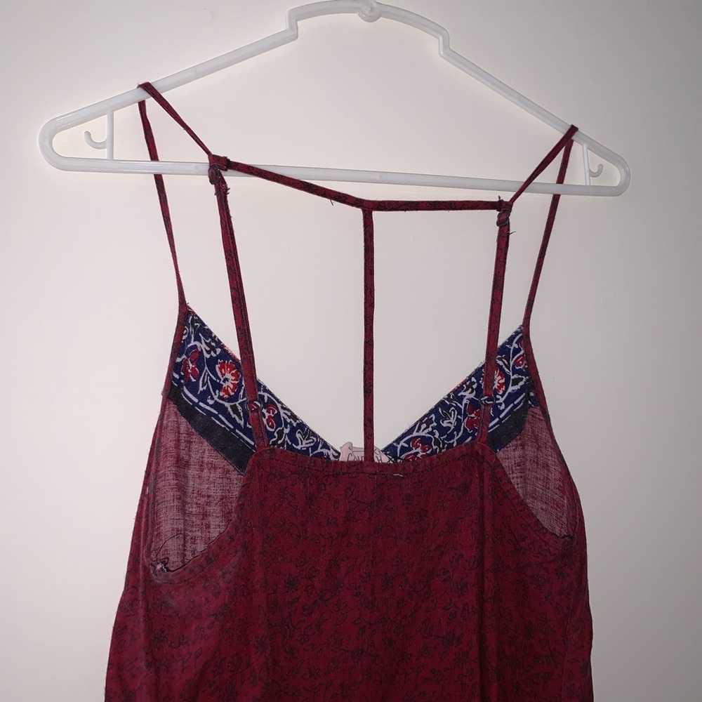 Patterned Maroon Dress - Picture 4 of 4